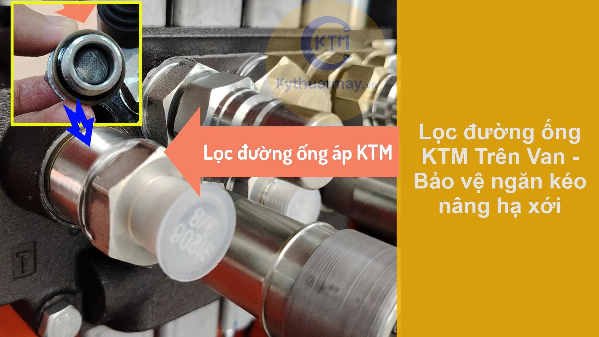 Lọc mạt trên van KTM lưới thép cầu chịu lưu lượng áp xuất